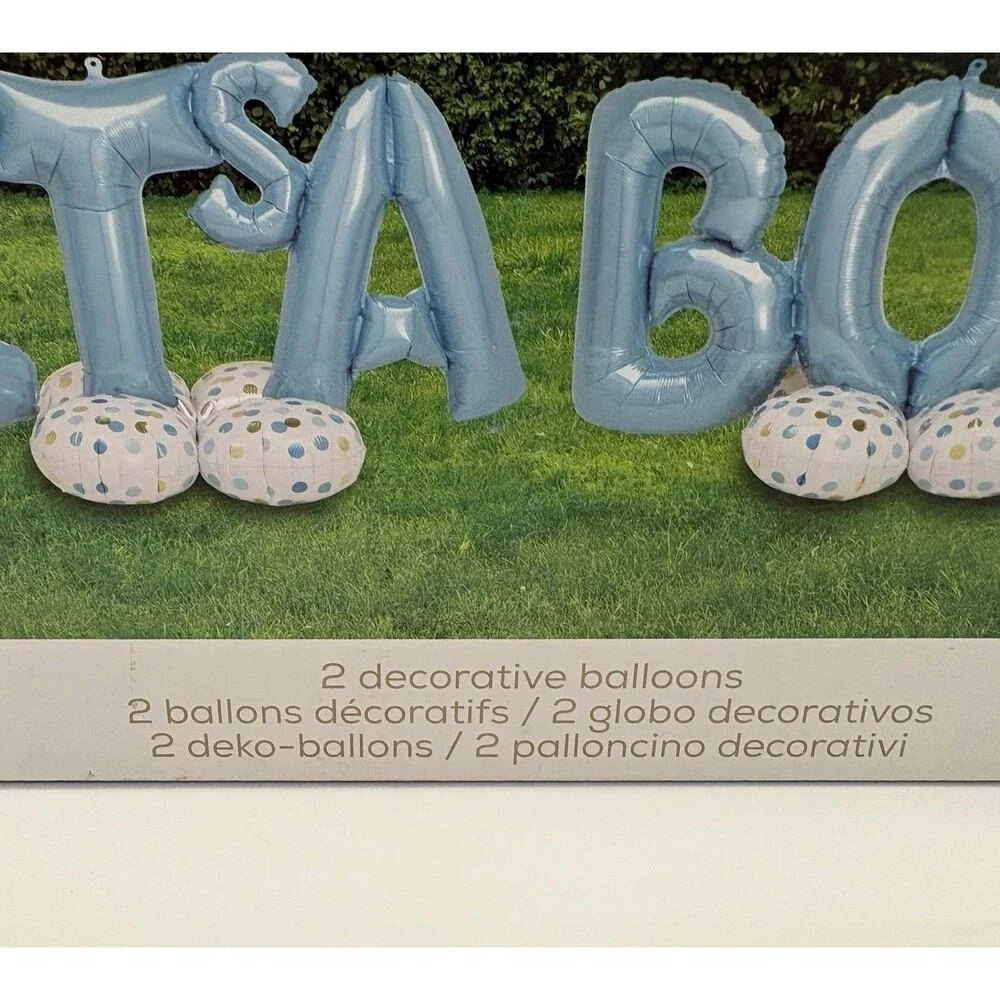 Anagram Airloonz ITS A BOY Pink 2 Decorative Balloons Indoor/Outdoor 106